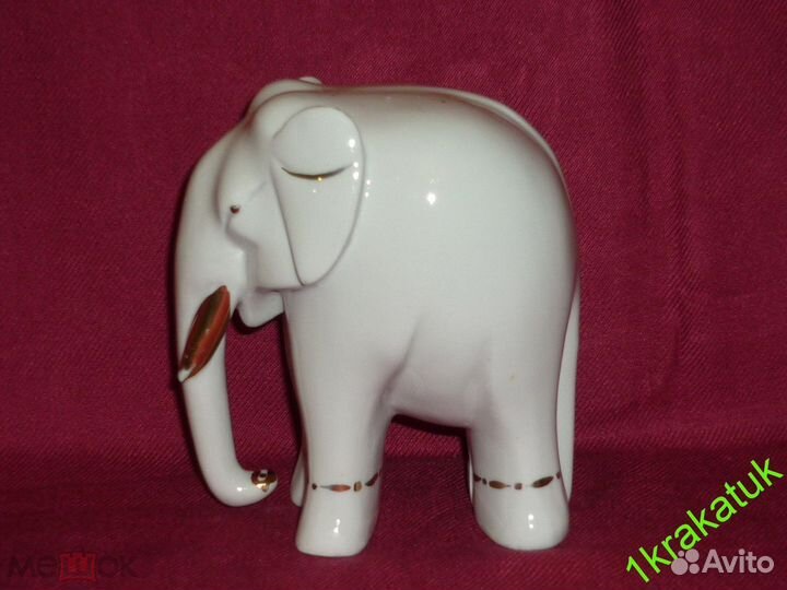 Слон белый. 12,5 см. лфз. Целый
