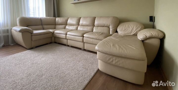 Диван из натуральной кожи 