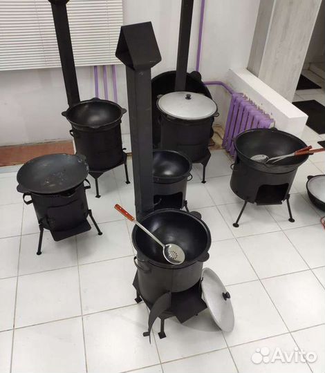 Печь под казан без трубы