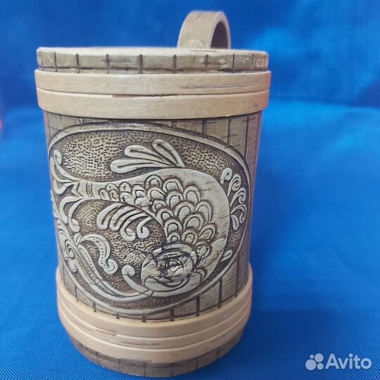 Кружка из бересты для пива