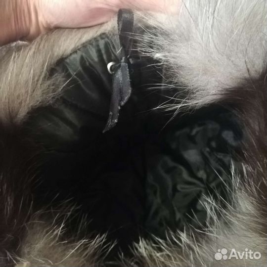 Шапка ушанка женская практ. новая чернобурка кожа