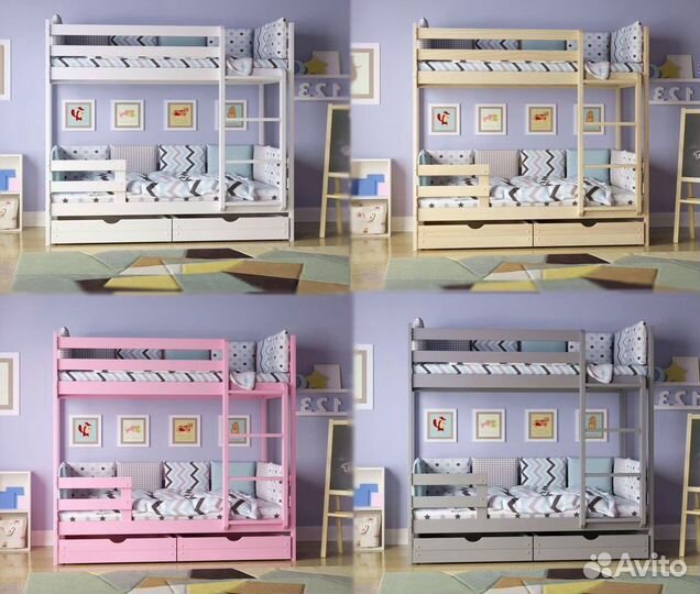 Двухярусная кровать новая