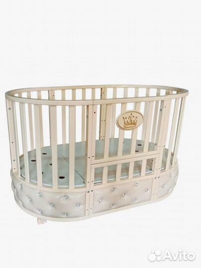 Кроватка круглая трансформер 7в1