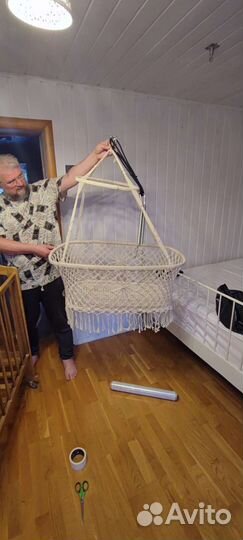 Люлька колыбель макраме