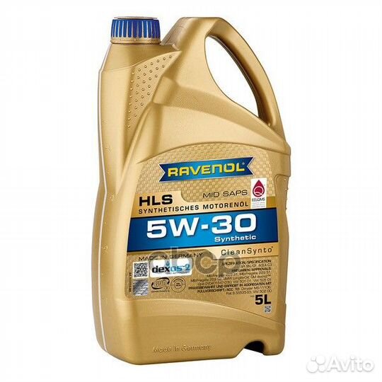 Масло Ravenol 5/30 HLS C3 CF/SN синтетическое