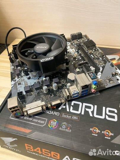 Комплект материнская плата процессор память am4