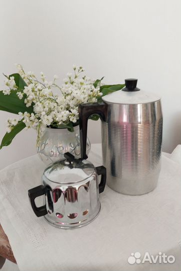 Кофеварка гейзерная сахарница СССР