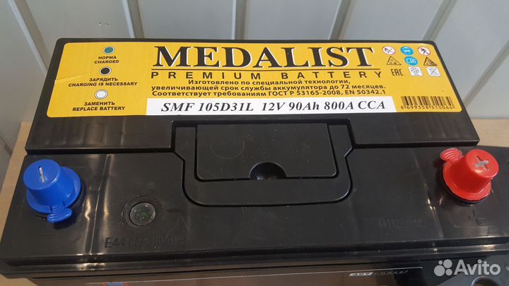 Аккумулятор Medalist 105D31L 90Ач 800А