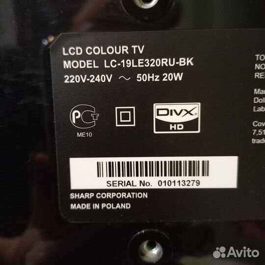 Телевизор sharp