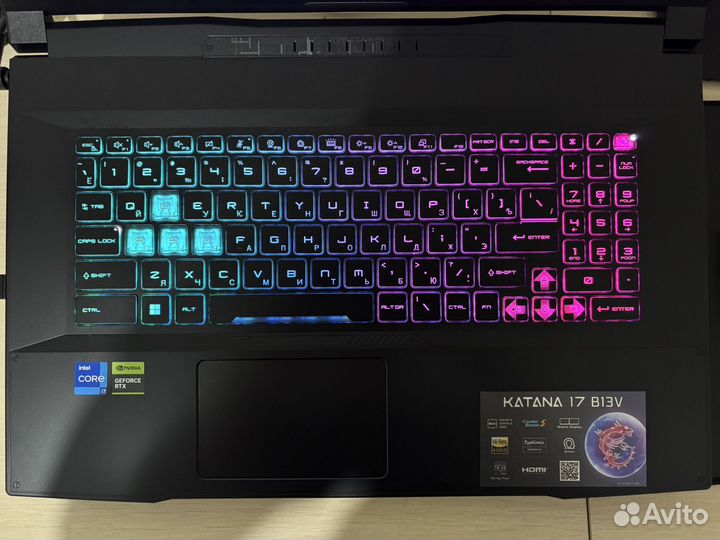 Игровой ноутбук MSI Katana 17 B13VGK