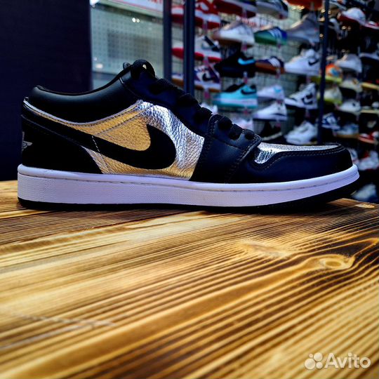 Кроссовки Air Jordan 1 Low Silver Toe