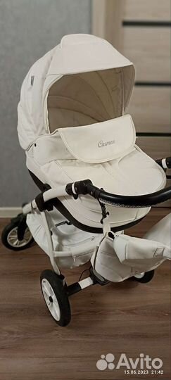 Коляска 2 в 1 эко кожа