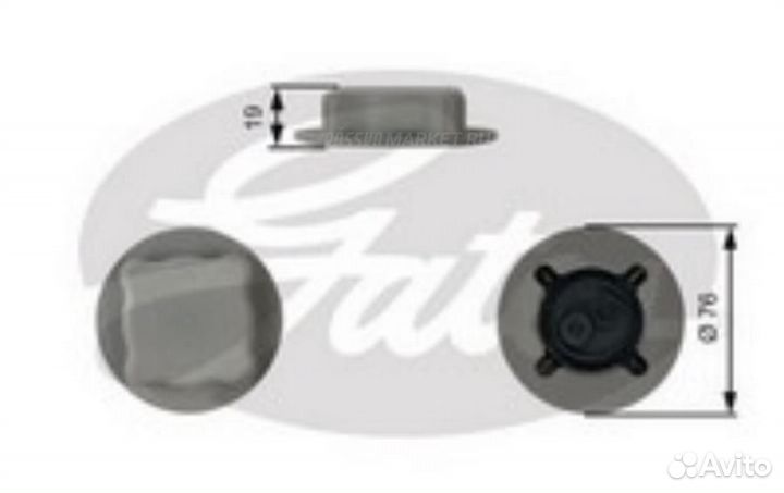 Gates RC206 Крышка расширительного бачка системы о