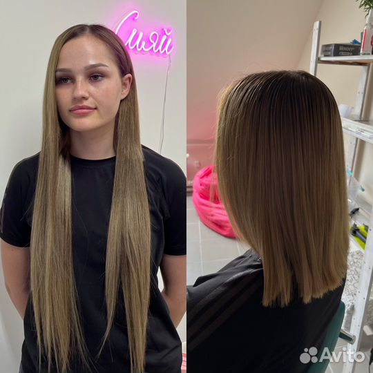 Наращивание биопротеиновых волос