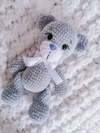 Плюшевые вязаные игрушки