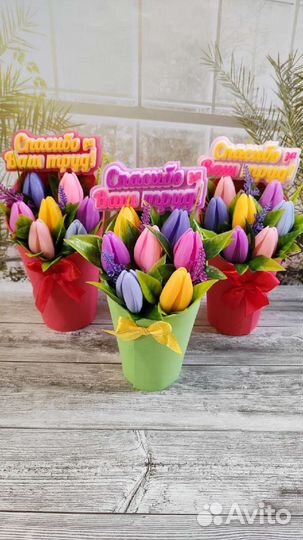 Мыло ручной работы. Букет учителю на выпускной