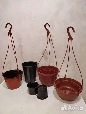 Кашпо подвесное, горшки для цветов, рассады