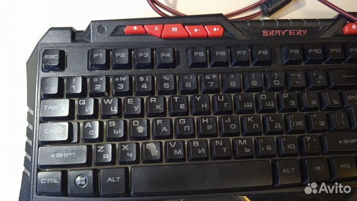 Клавиатура и мышь игровой набор Bravery