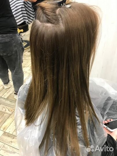 Окрашивание волос оформление бровей