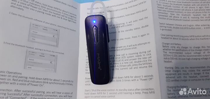 Блютуз гарнитура maimi Premium. Качество звука HD