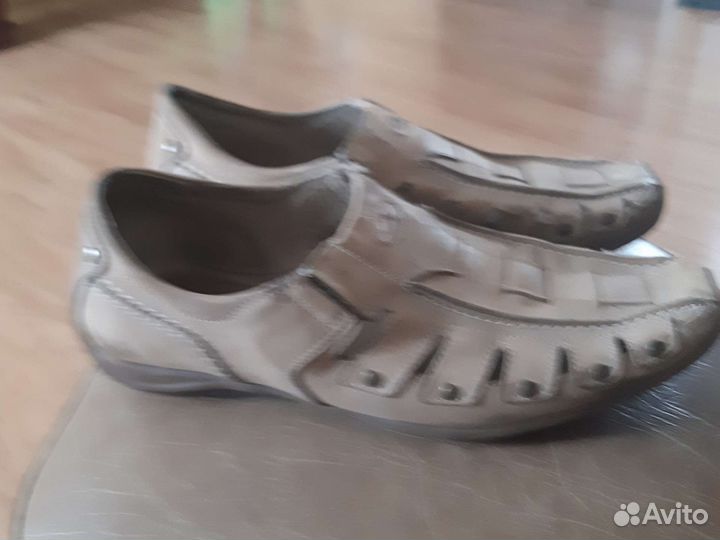 Туфли мужские летние кожанные