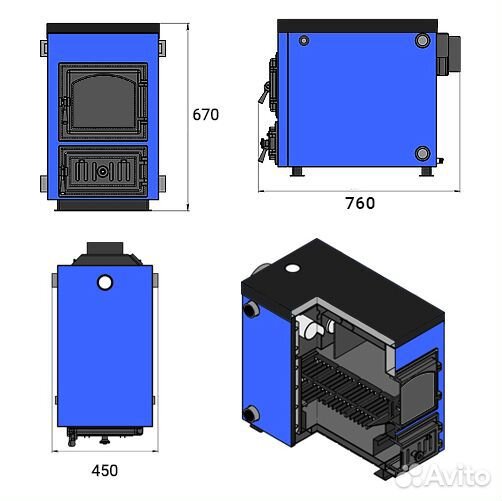 Котел отопительный Везувий 