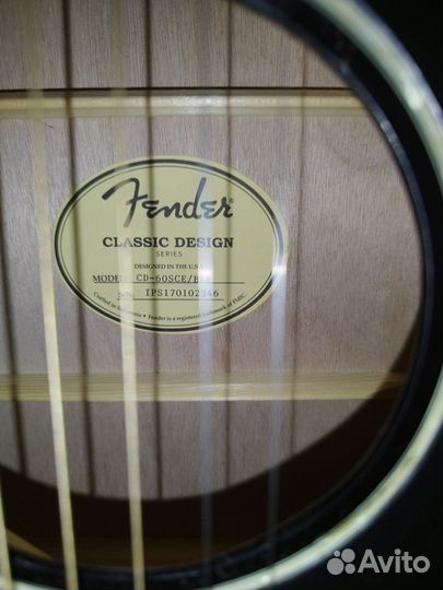 Гитара электроакустическая Fender CD-60SCE