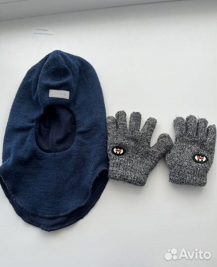 Шапка шлем зимняя lassie синяя 48 размера