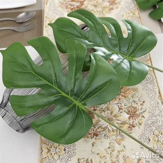 Искусственный Лист Монстеры Декор