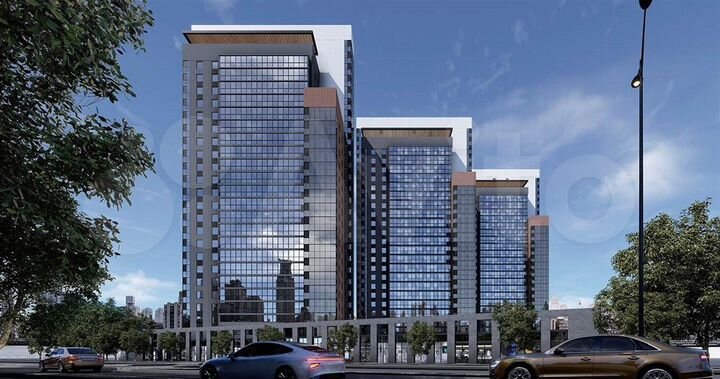 2-к. квартира, 63,8 м², 18/25 эт.