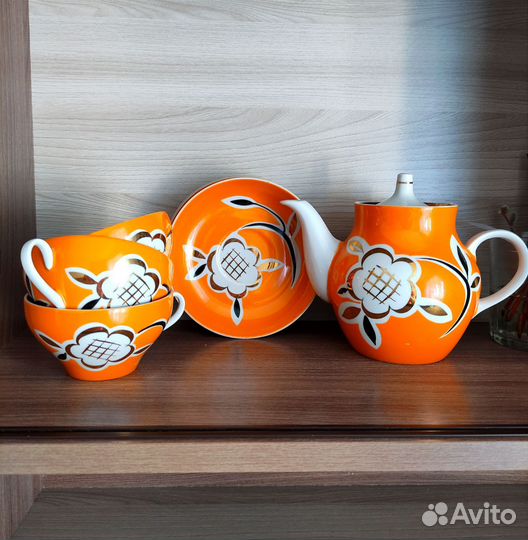 Чайные пары винтажные Дулево