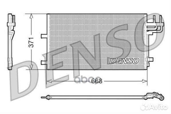 Радиатор кондиционера ford C-MAX/focus DCN10007