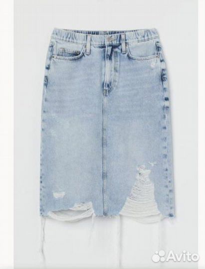 Юбка джинсовая h&m