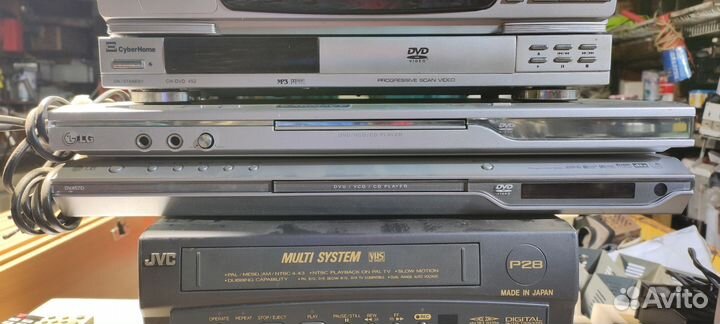 Видеомагнитофоны JVC dvd LG CyberHome