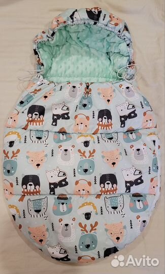 Зимний кокон конверт в коляску