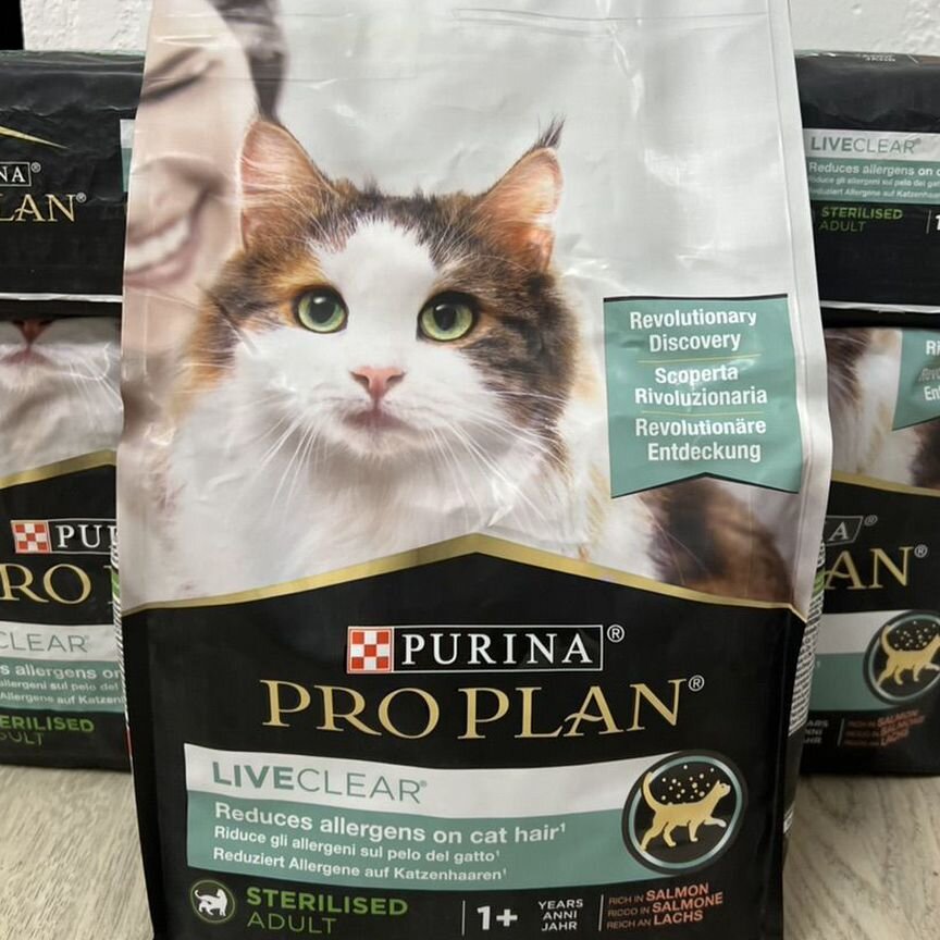 Корм для кошек purina pro plan liveclear 1 