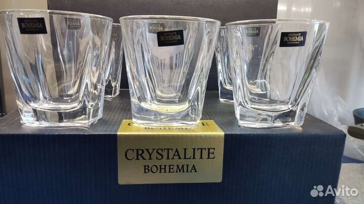 Хрустальные стаканы богемия для виски