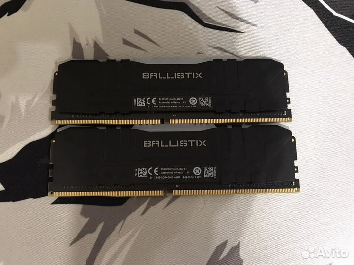 Оперативная память ddr4 16gb 3600 CrucialBallistix