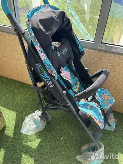 Коляска cybex onyx jeremy scott + стул peg perego