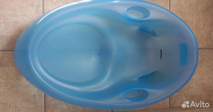 Ванночка + термометр Chicco (голубая)