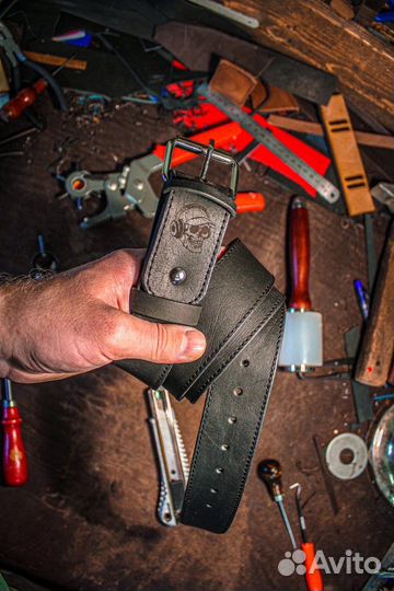 Ремни мужские из натуральной кожи ручной работы