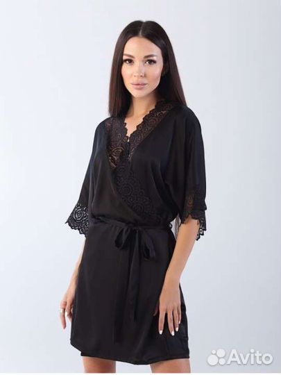 Халат шёлковый атласный новый