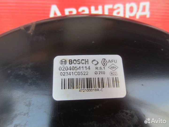 Вакуумный усилитель тормозов Renault Fluence K4M