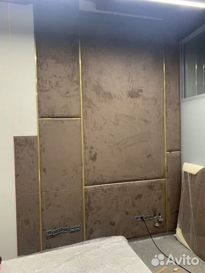 Мягкие стеновые панели с профилем