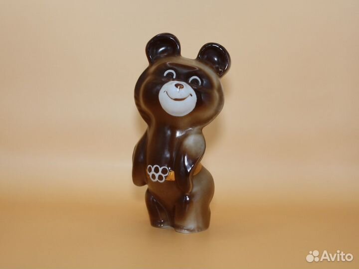 Олимпийский мишка, 1980г., СССР, фарфор, Барановка