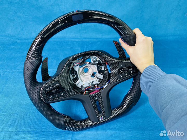 Руль BMW X5 G05 карбон максимальная комплектация