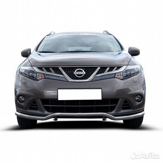 Защита переднего бампера Nissan murano (2011)