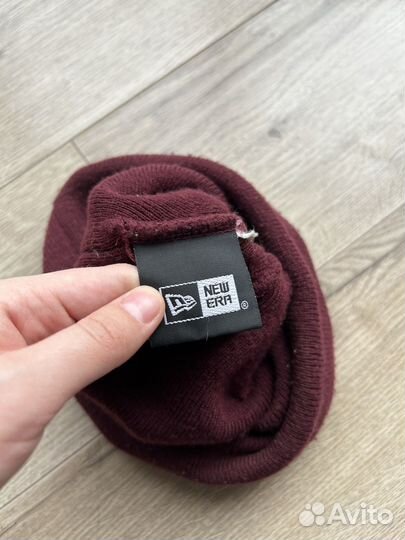 Шапка бордовая New Era демисезон