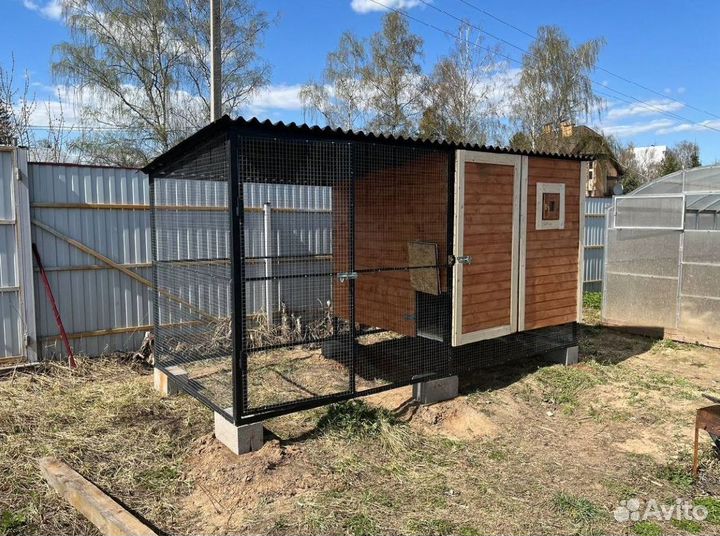 Курятник односкатный