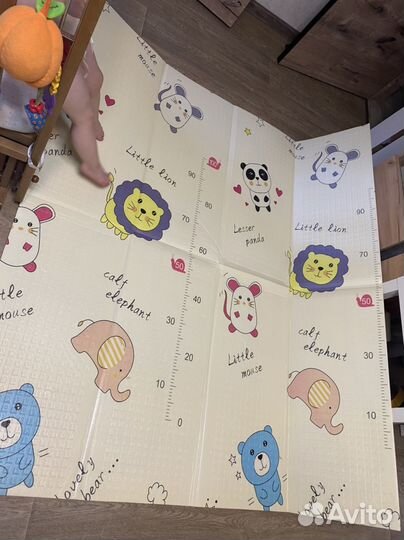 Складной детский коврик для ползания 180*160